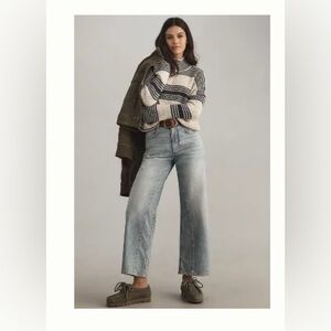 BNWT Pilcro  bowed taper jeans